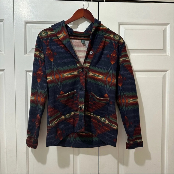 Ralph Lauren Aztec Print Fleece Sweater - Picture 2 of 9